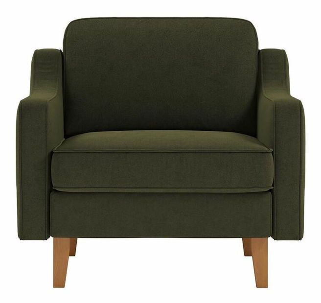 Kreslo Robia 1 (petrolejová + orech)