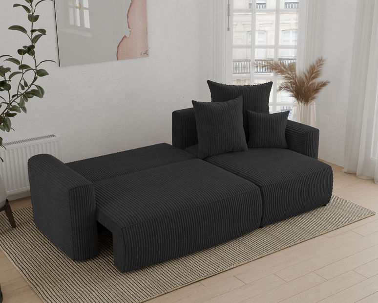 Kutna garnitura Denia (D) (crna)