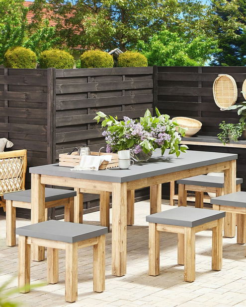 Set 2 ks. záhradných stoličiek Orlando (sivá)