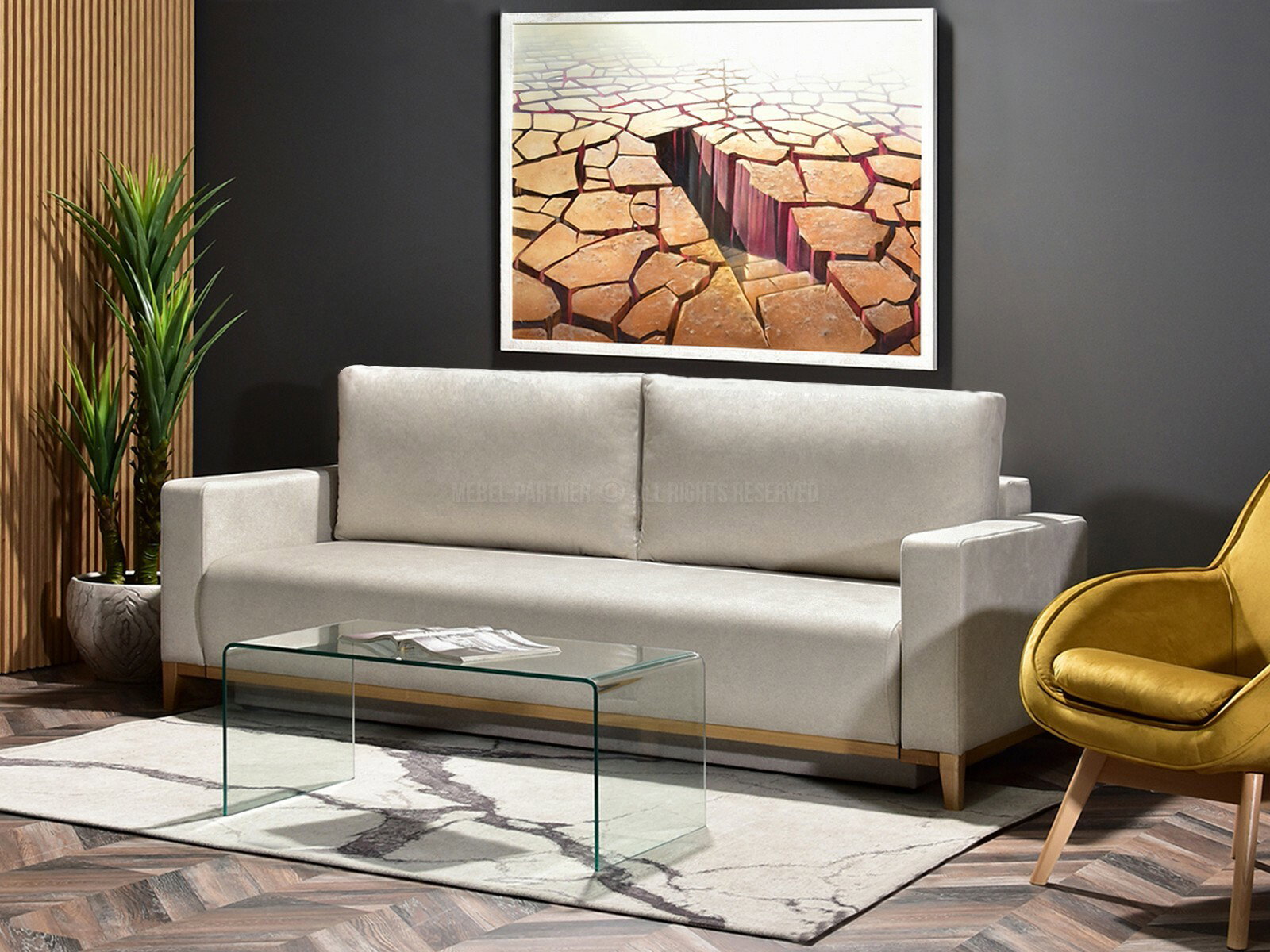 Kétszemélyes kanapé Salida (tölgy)