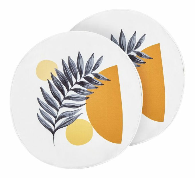 Set 2 ukrasna jastuka ⌀ 40 cm Vioz (bijela)