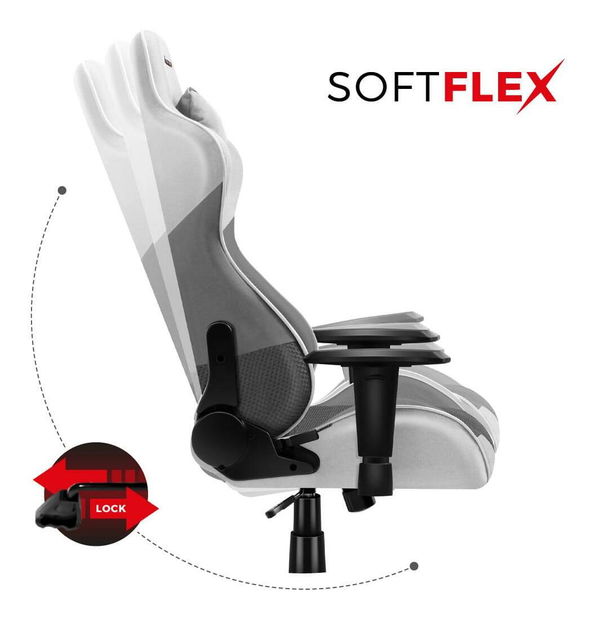 Gaming stolica Fusion 6.2 (bijela + siva)