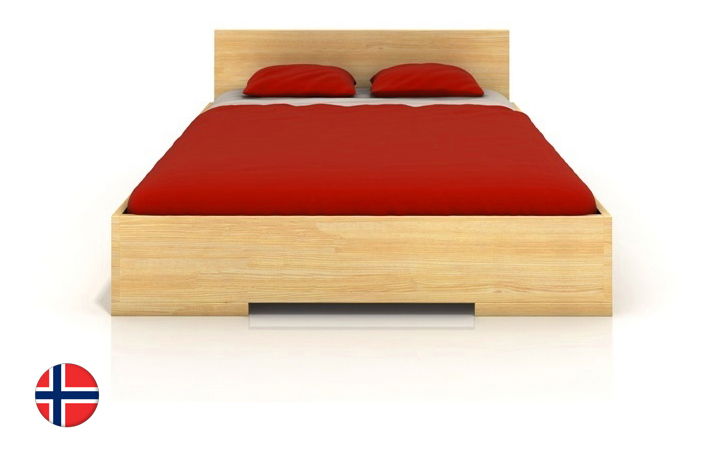 Manželská posteľ 200 cm Naturlig Kirsebaer High (borovica) (s roštom)