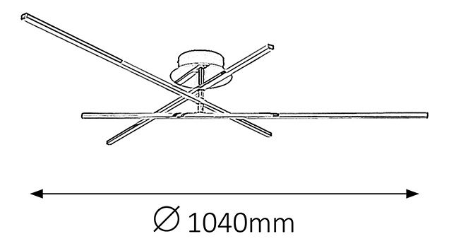 Mennyezeti lámpa Meredith 2479 (króm)