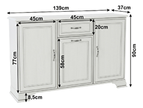 Komoda Tanya Tip 08 3D1S 