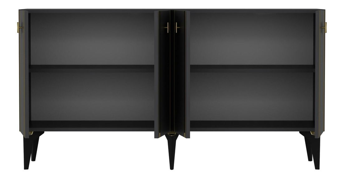 Skrinka Tobuvu 1 (antracit + zlatá) 