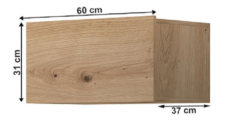 Falra akasztható polc Spring Ed 60 (Tölgy Artisan) 
