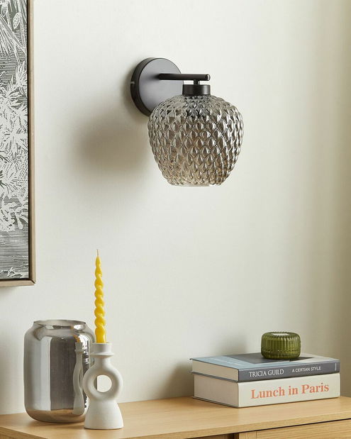 Nástenné osvetlenie Suha (čierna) 