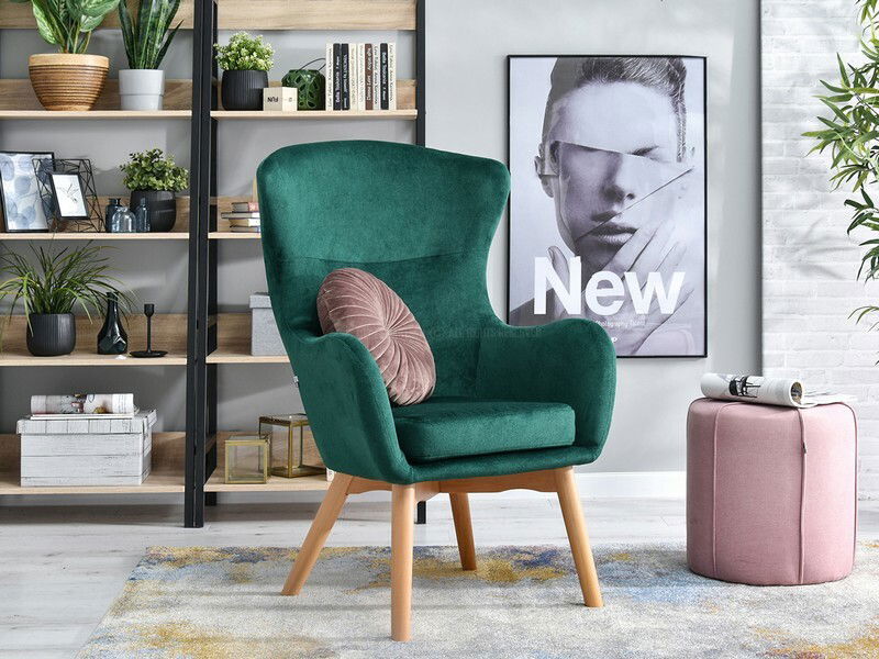 Fotoliu Leto (verde + negru)