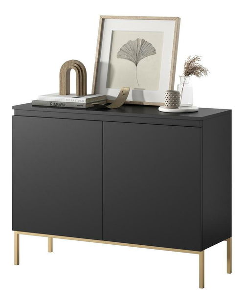 Dulap Bennasi B2 (negru + auriu)