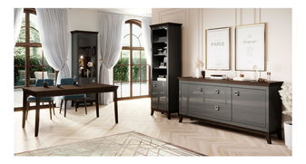 Blagovaonica Tyrion 1 (antracit sjajna + čokolada)