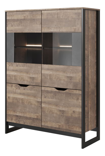 Vitrină Adrissa (stejar sand grande + matera)