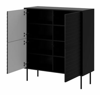 Set mobilier living Hermano I (Negru) 