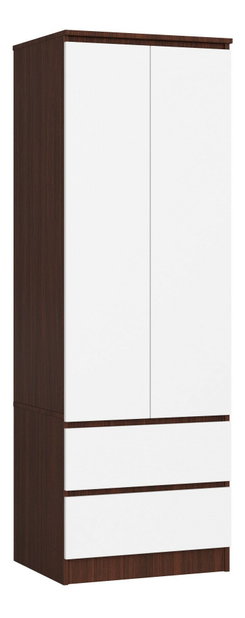 Šatníková skriňa Surgimiento (wenge + biela)