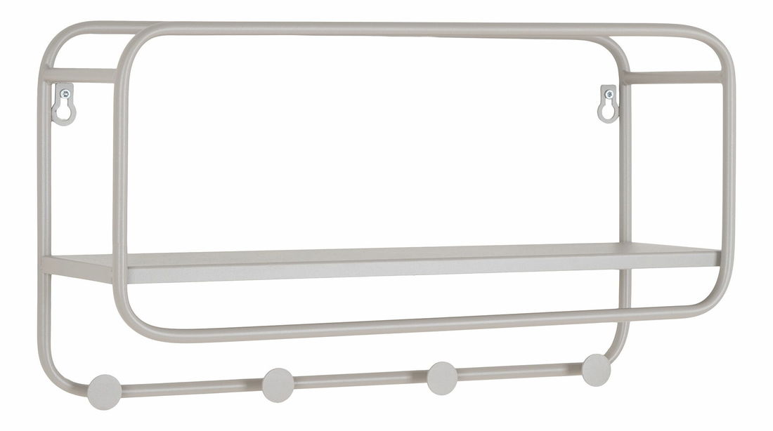 Nástenný vešiak Felmira 1 (sivá)