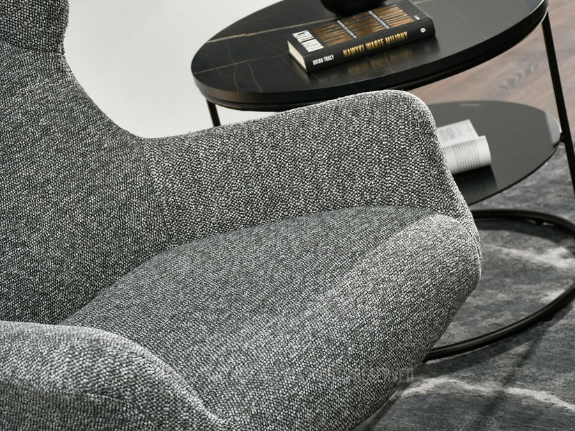 Fotelja Irma (grafit + crna)