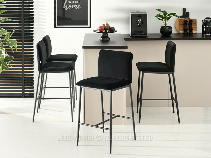 Scaun bar Jundino (negru)