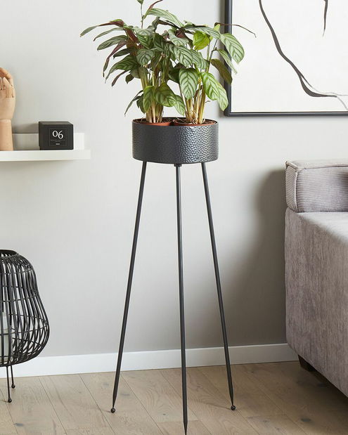 Suport ghiveci flori Leiva (negru)