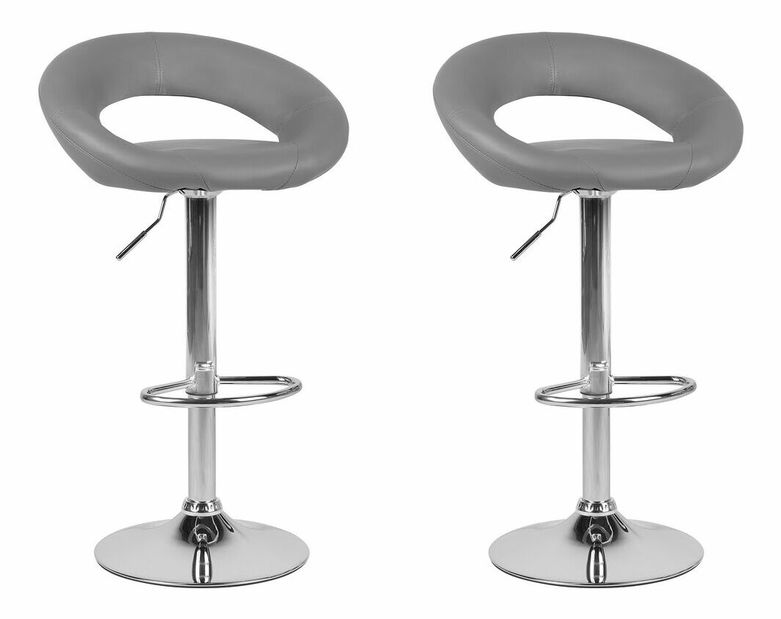Set 2ks. barových stoličiek Pria (sivá)