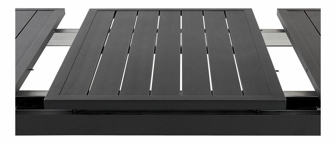 Záhradná zostava Valerian/Busetta (čierny hliník) 