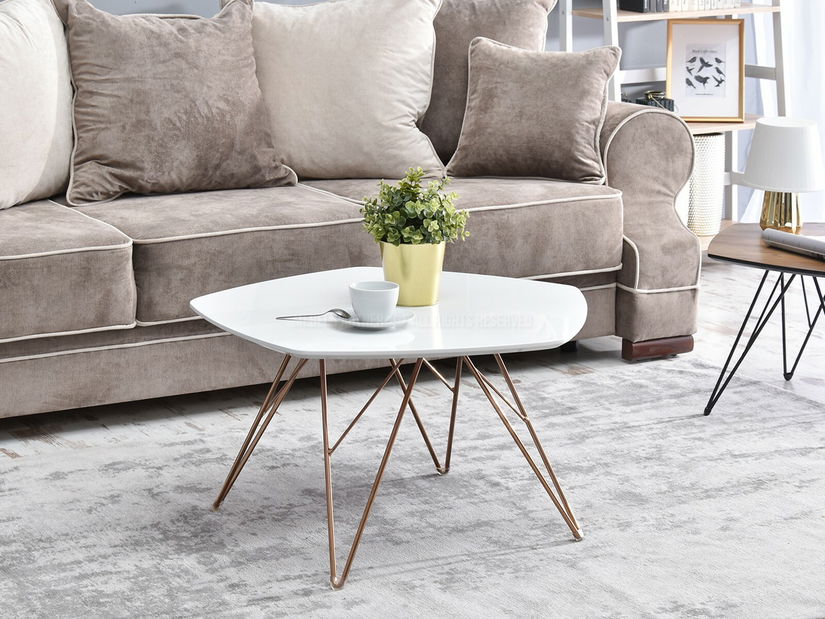 Konferenčný stolík Petal Zest Xl2(biela + čierna)