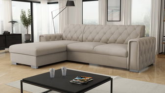 Sarokkanapé garnitúra Nazit (világos bézs)