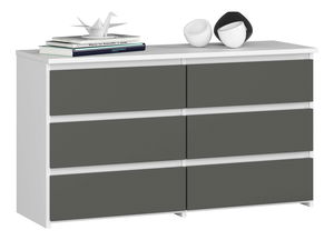 Komoda Crueldad (bijela + grafit)