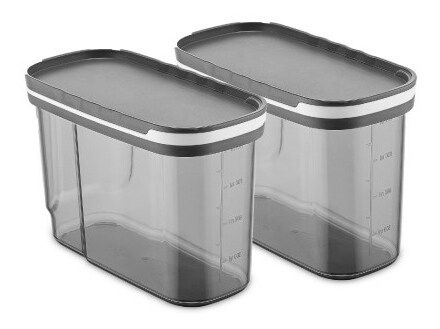 Set recipiente alimente (2 buc.) Berto 12 (antracit)