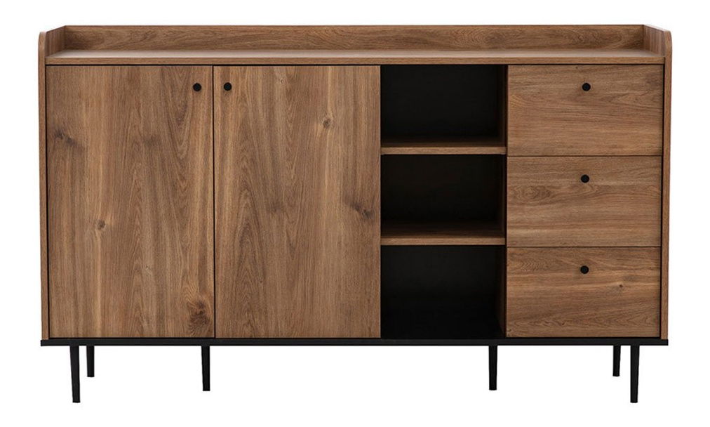 Komód Percival PC1 (fekete + brandy castello)