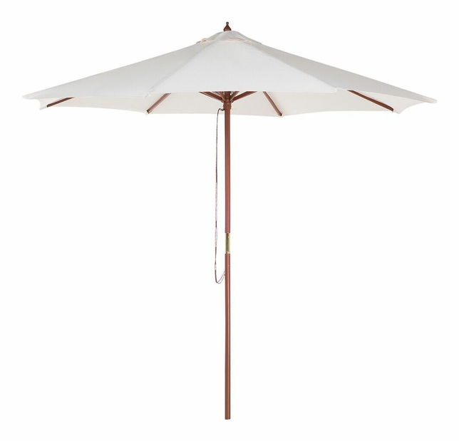 Umbrelă de grădină 270 cm TRATORIA (lemn) (bej deschis)