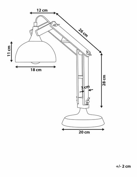 Stolová lampa Saldivo (medená)