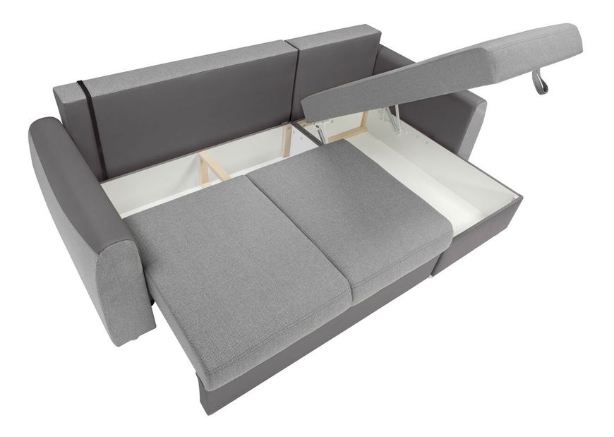 Rohová sedačka BRW Jette II LUX 3DL.URCBK (sivá) (P)