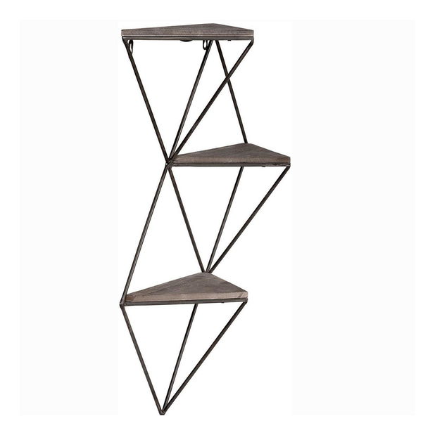 Dekoratív falipolc Duvelo 18 (dió + fekete) 