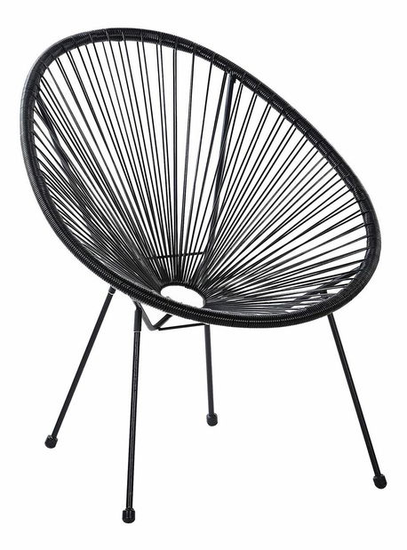 Set 2 buc. scaune ALVAREZ II (negru)