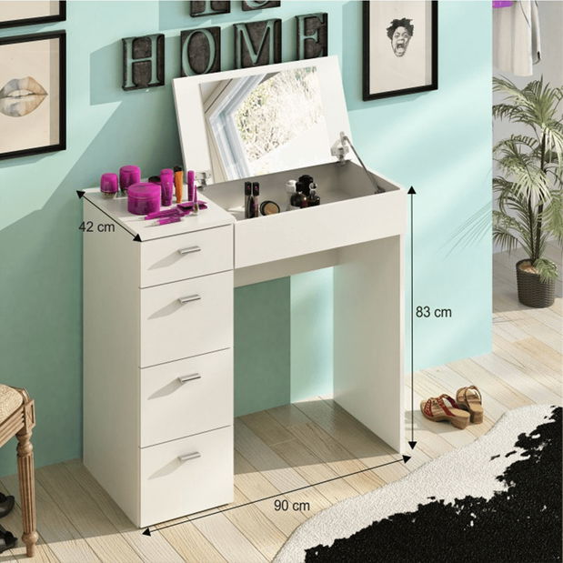 Toaletni stolić Beula (bijela) 