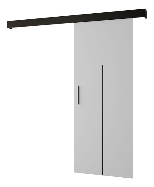 Uși culisante 90 cm Sharlene X (alb mat + negru mat + negru)