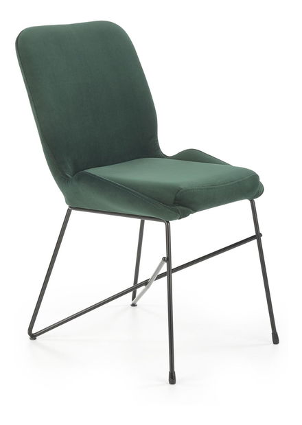 Jedálenská stolička Korsa (tmavozelená + čierna)