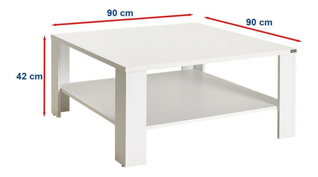 Dohányzóasztal Salome 3 (fehér) 