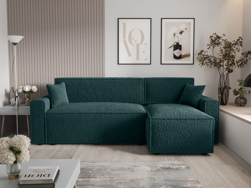 Rohová sedacia súprava Mirage Bis Sed (tmavozelená) (P)