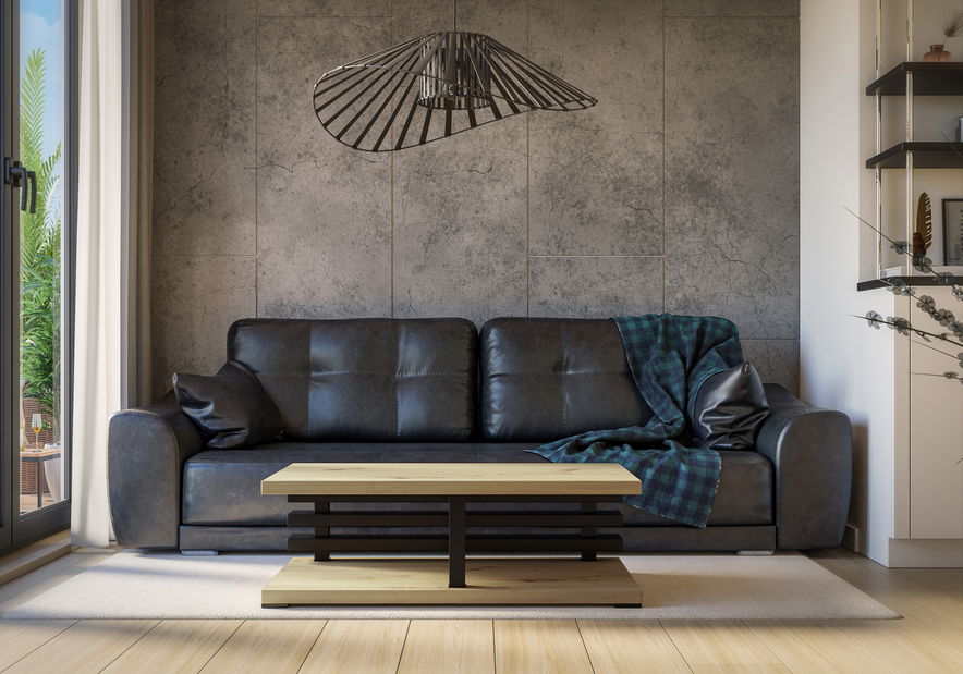 Masă de cafea Altax (artisan + Negru)