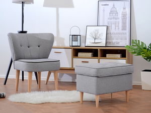 Taburetka Muriera (modrá + orech)