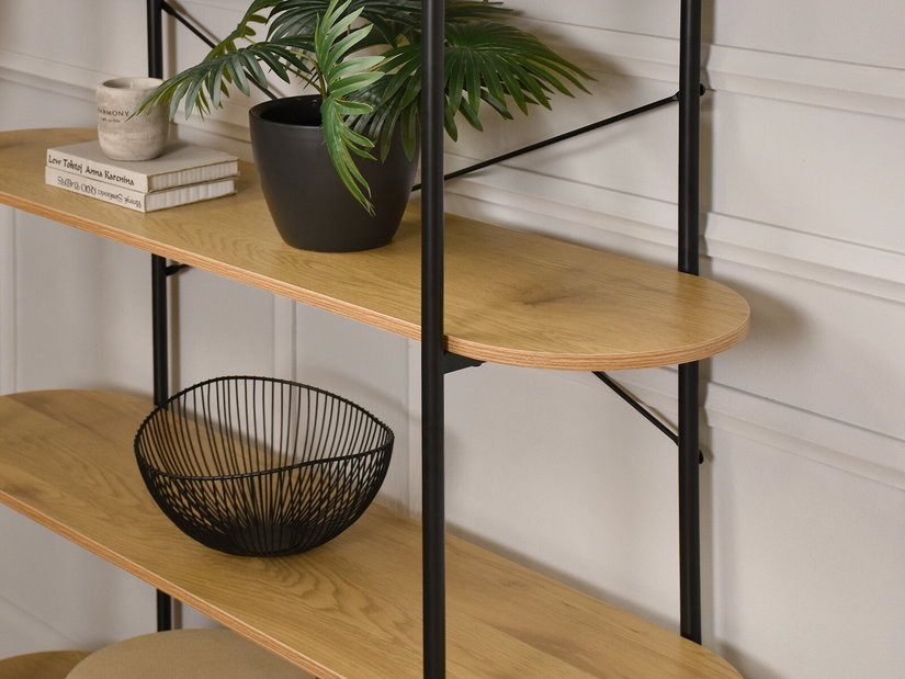 Raft Linde (stejar + negru)