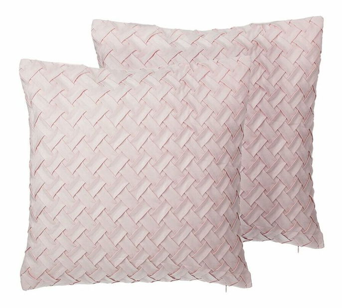 Set 2 ks. vankúšov 45 x 45 cm TITEL (ružová)