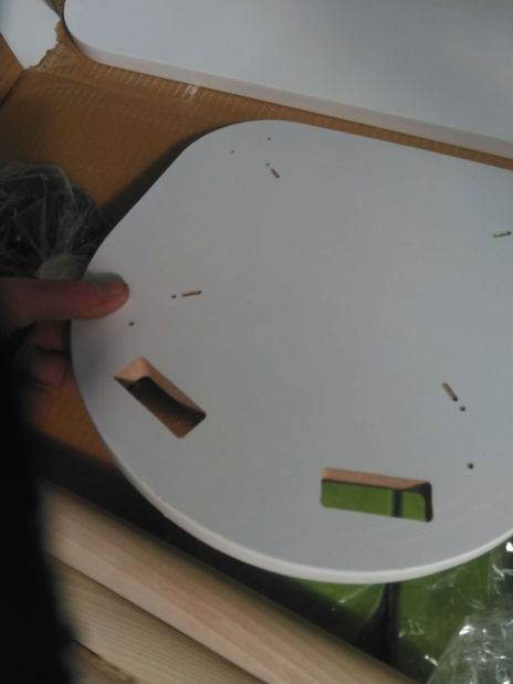 Masă pentru copii cu scaun Bunnie (fistic + alb) *resigilat