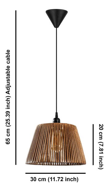 Stropna svjetiljka Rustedossa 1 (prirodna)