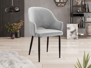 Scaun sufragerie Dezja (Gri + Negru) 