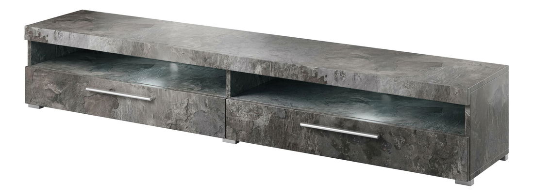 TV asztal/szekrény Indiko Typ 40 (schiefer) (világítással)