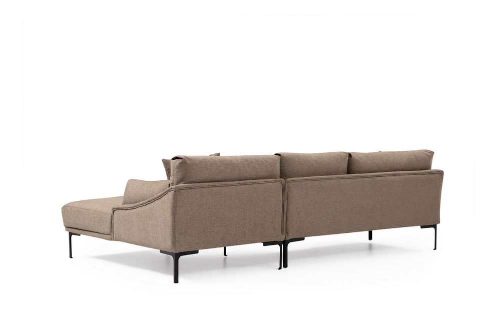 Colțar Leonero (D) (mocha deschis + negru)