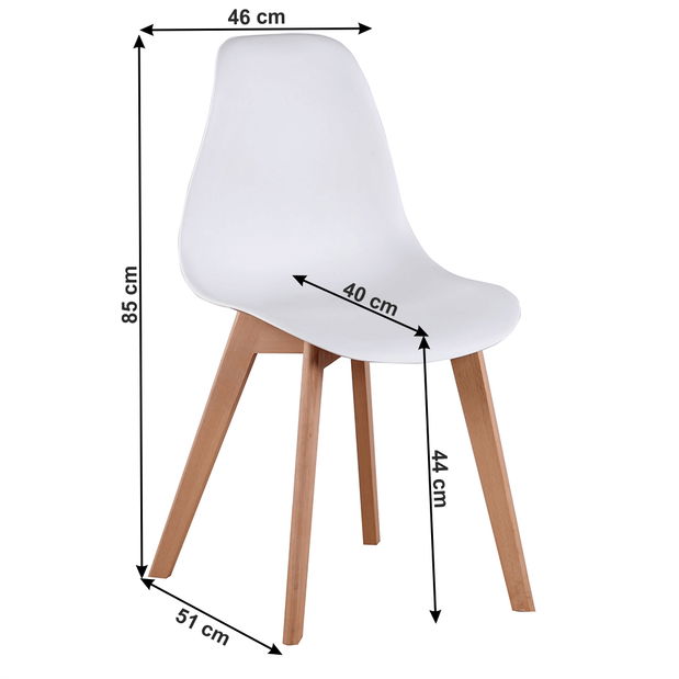 Ajina étkezőszék Frinko (féher)