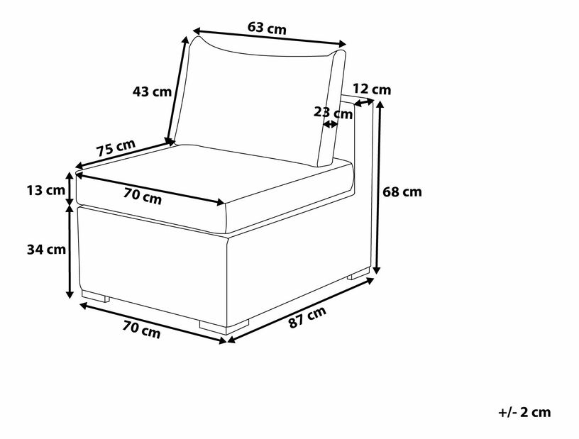 Ülőgarnitúra Conrate (barna)